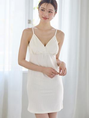 マタニティ 授乳 キャミソール|やさしくフィット授乳スリップ　抗菌防臭加工【出産後も長く使える】|オフホワイト