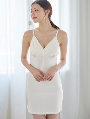 マタニティ 授乳 キャミソール|やさしくフィット授乳スリップ　抗菌防臭加工【出産後も長く使える】|オフホワイト