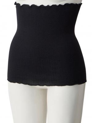 妊婦帯・腹帯・産前ガードル|犬印本舗　シルク温活腹巻・腹巻パンツ【出産後も長く使える】|ブラック（腹巻タイプ）