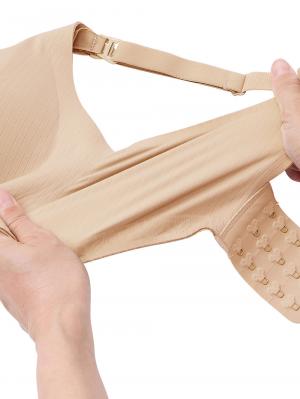 授乳ブラ・マタニティブラ（マタニティインナー・産後用品）|ストレスフリー　前開きシームレスカップ授乳ブラ　脇高　垂れ防止 ｜ マタニティ・授乳ブラ脇高