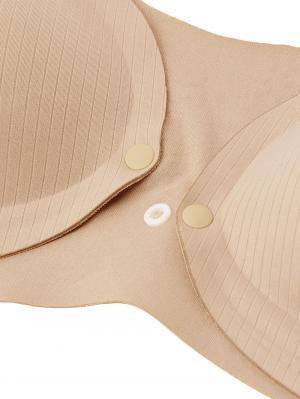 授乳ブラ・マタニティブラ（マタニティインナー・産後用品）|ストレスフリー　前開きシームレスカップ授乳ブラ　脇高　垂れ防止 ｜ マタニティ・授乳ブラ脇高