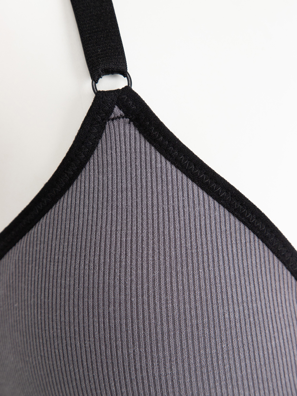 授乳ブラ・マタニティブラ（マタニティインナー・産後用品）|Rosemadame（ローズマダム）抗菌防臭加工バイカラー授乳ブラ|チャコール