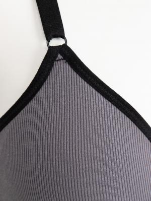 授乳ブラ・マタニティブラ（マタニティインナー・産後用品）|Rosemadame（ローズマダム）抗菌防臭加工バイカラー授乳ブラ|チャコール