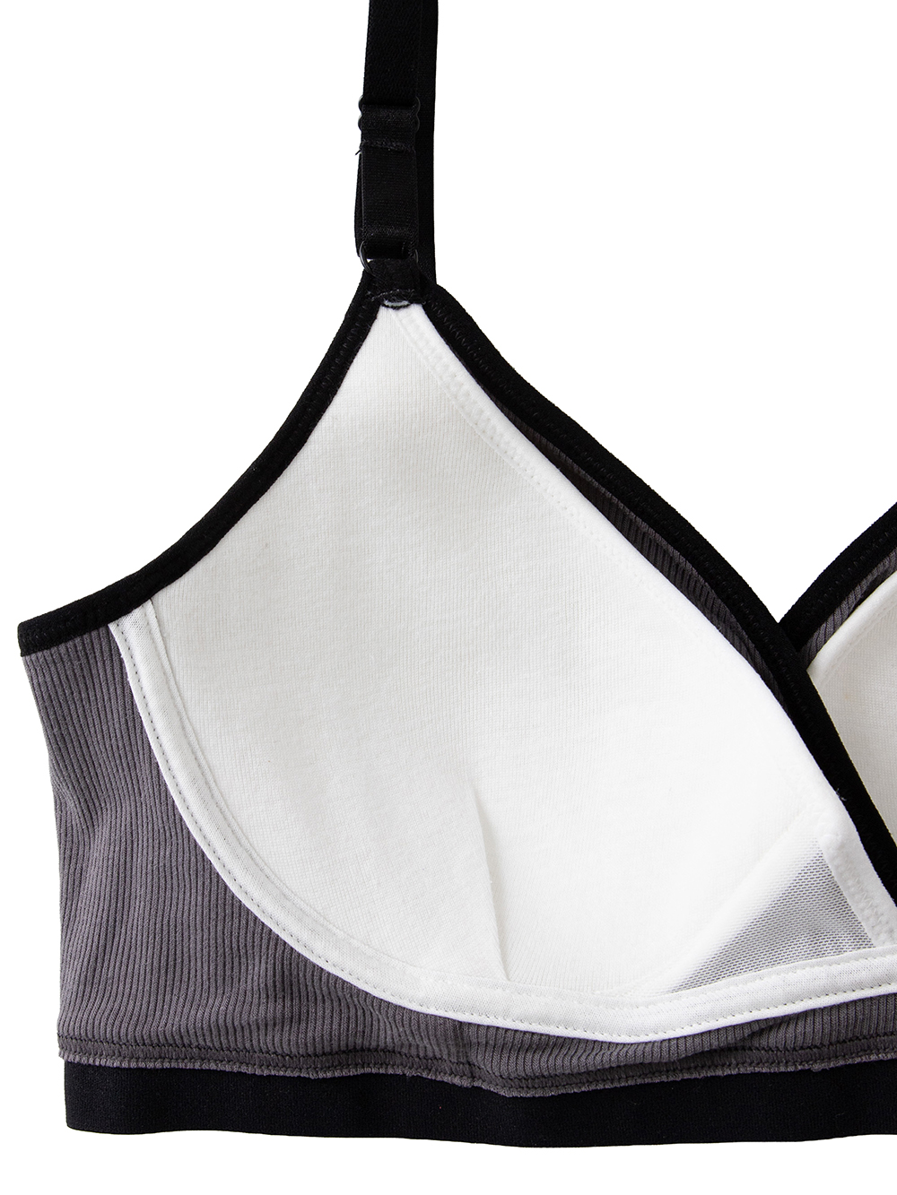 授乳ブラ・マタニティブラ（マタニティインナー・産後用品）|Rosemadame（ローズマダム）抗菌防臭加工バイカラー授乳ブラ