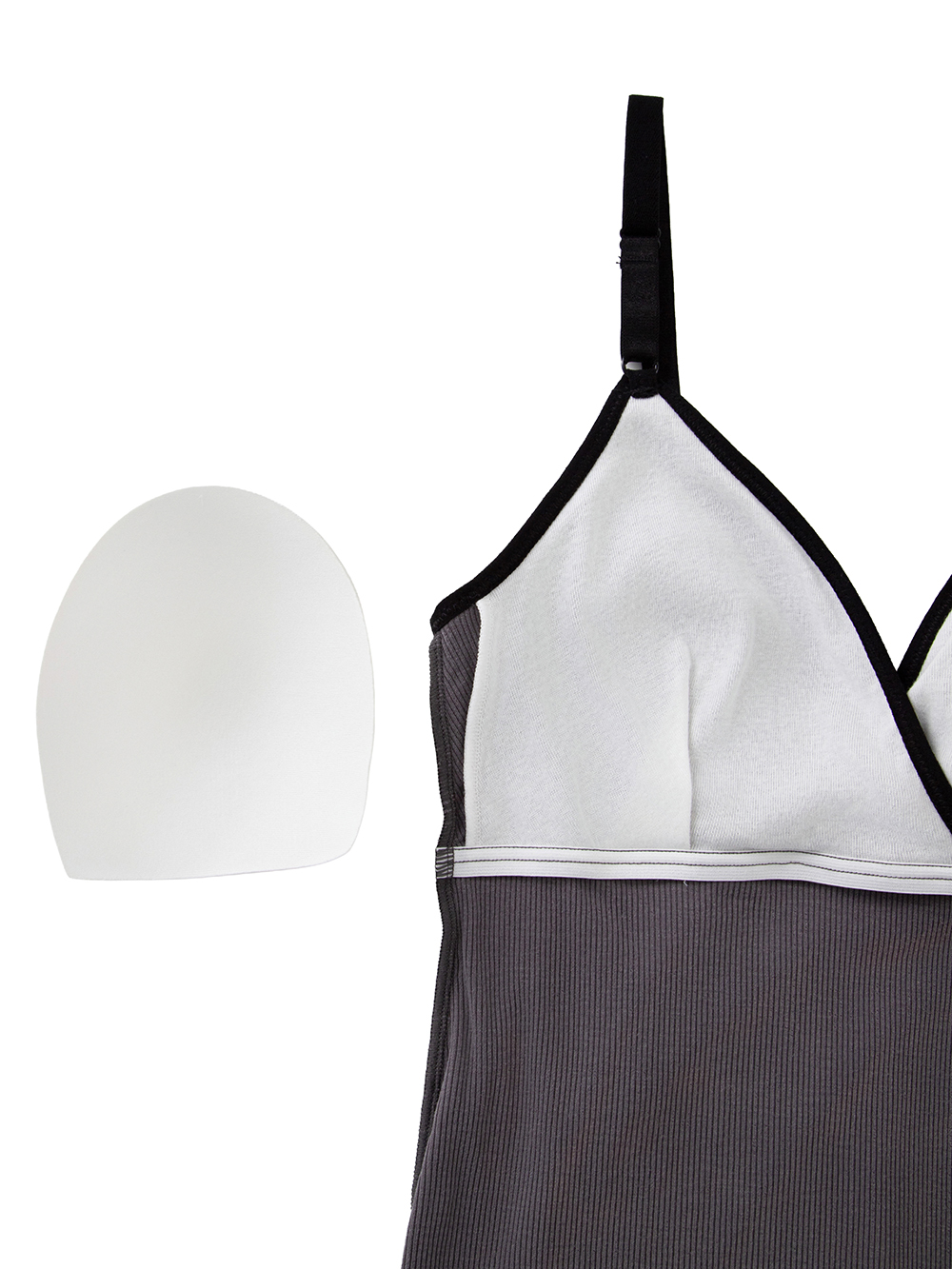 マタニティ 授乳 キャミソール|Rosemadame（ローズマダム）抗菌防臭加工バイカラー授乳キャミソール