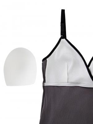 マタニティ 授乳 キャミソール|Rosemadame（ローズマダム）抗菌防臭加工バイカラー授乳キャミソール