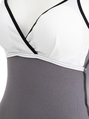 マタニティ 授乳 キャミソール|Rosemadame（ローズマダム）抗菌防臭加工バイカラー授乳キャミソール