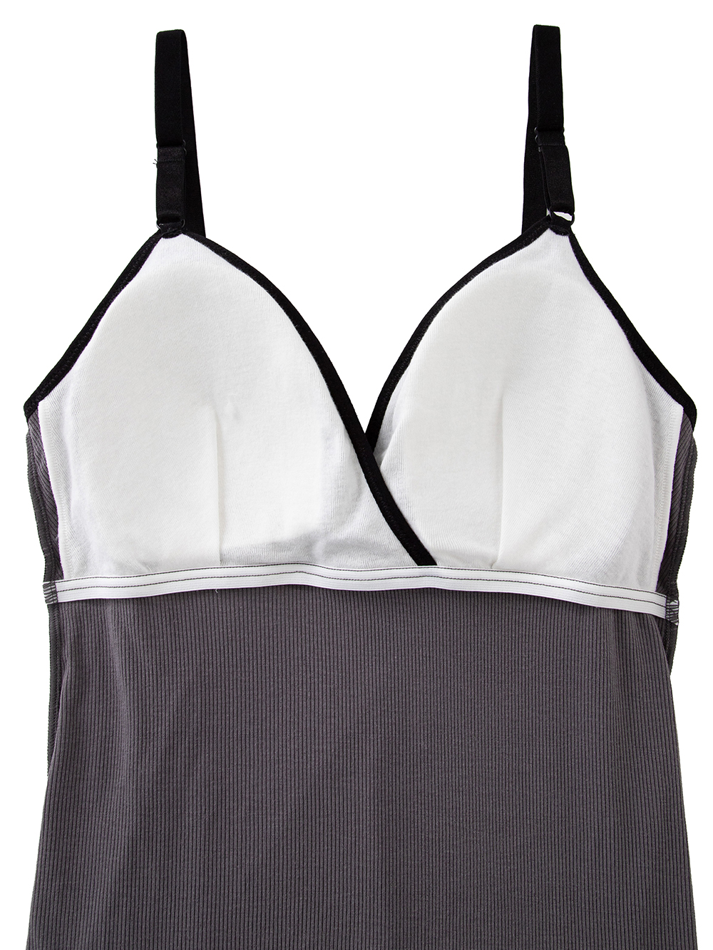 マタニティ 授乳 キャミソール|Rosemadame（ローズマダム）抗菌防臭加工バイカラー授乳キャミソール