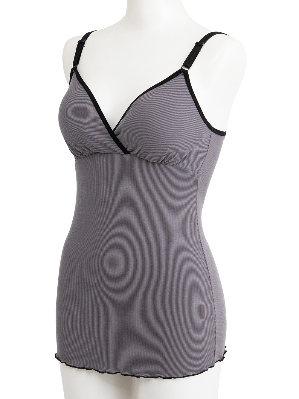 マタニティ 授乳 キャミソール|Rosemadame（ローズマダム）抗菌防臭加工バイカラー授乳キャミソール