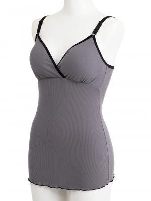 マタニティ 授乳 キャミソール|Rosemadame（ローズマダム）抗菌防臭加工バイカラー授乳キャミソール