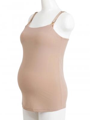 マタニティ 授乳 キャミソール|助産院監修　ママとつくったふんわり授乳ブラキャミ　〈接触冷感・吸汗速乾　アンダーらくらくタイプ〉