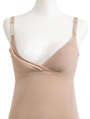 マタニティ 授乳 キャミソール|助産院監修　ママとつくったふんわり授乳ブラキャミ　〈接触冷感・吸汗速乾　アンダーらくらくタイプ〉