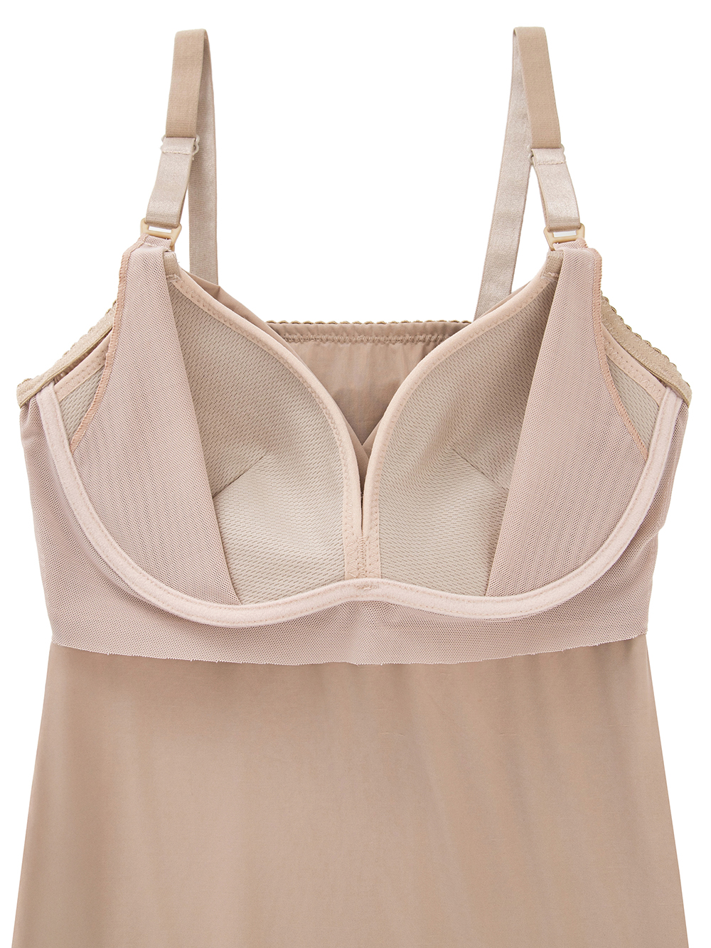 マタニティ 授乳 キャミソール|助産院監修　ママとつくったふんわり授乳ブラキャミ　〈接触冷感・吸汗速乾　アンダーらくらくタイプ〉