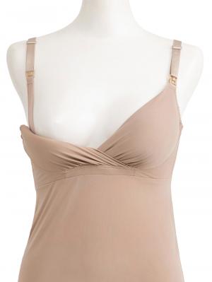 マタニティ 授乳 キャミソール|助産院監修　ママとつくったふんわり授乳ブラキャミ　〈接触冷感・吸汗速乾　アンダーらくらくタイプ〉