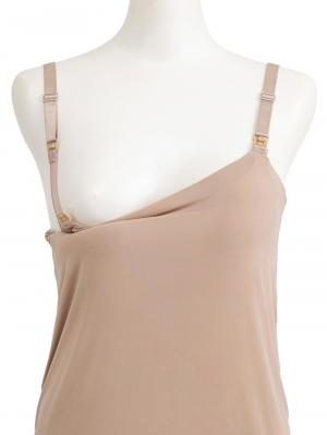 マタニティ 授乳 キャミソール|助産院監修　ママとつくったふんわり授乳ブラキャミ　〈接触冷感・吸汗速乾　アンダーらくらくタイプ〉