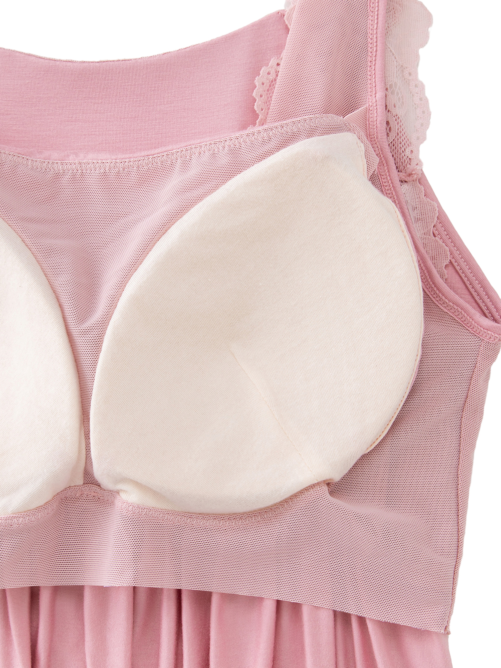 マタニティ 授乳 キャミソール|ナイトブラ機能付　ルームウェアにもなる授乳キャミソール