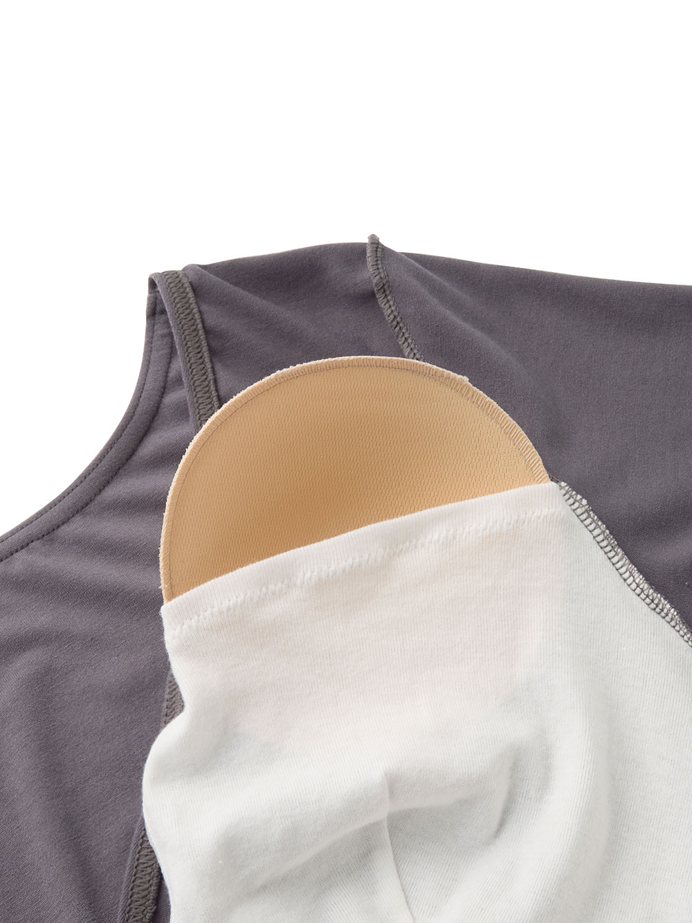 マタニティ 授乳 キャミソール|犬印本舗 　保湿加工　潤い8分袖カップ付きインナー