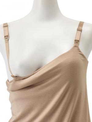 マタニティ 授乳 キャミソール|助産院監修　ボリュームダウン見え授乳ブラキャミ【出産後も長く使える】