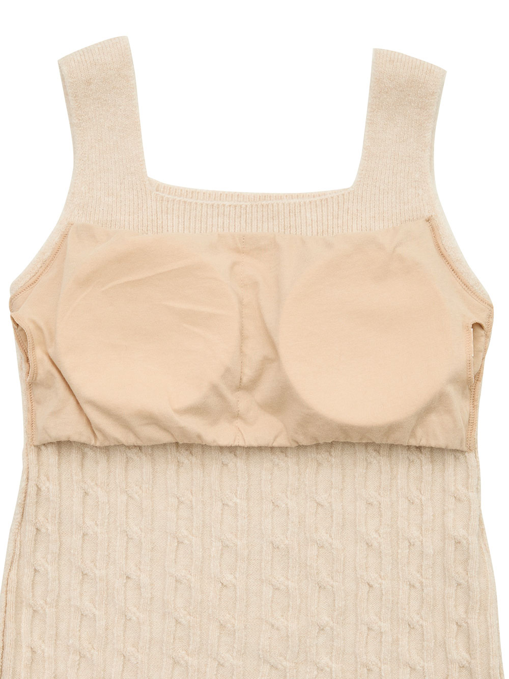 マタニティ 授乳 キャミソール|綿混やわふわニット【ブラのヒモが隠れる】授乳ブラタンクトップ【出産後も長く使える】