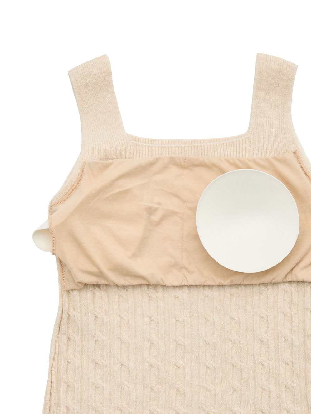 マタニティ 授乳 キャミソール|綿混やわふわニット【ブラのヒモが隠れる】授乳ブラタンクトップ【出産後も長く使える】