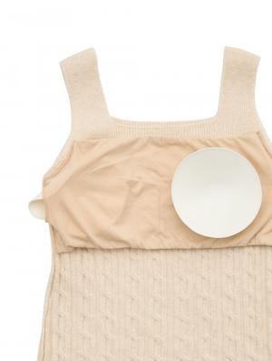 マタニティ 授乳 キャミソール|綿混やわふわニット【ブラのヒモが隠れる】授乳ブラタンクトップ【出産後も長く使える】