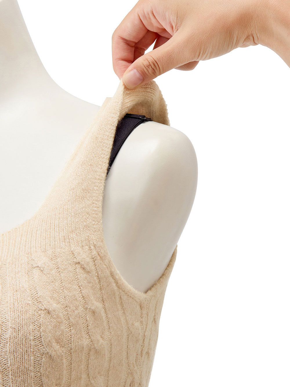 マタニティ 授乳 キャミソール|綿混やわふわニット【ブラのヒモが隠れる】授乳ブラタンクトップ【出産後も長く使える】