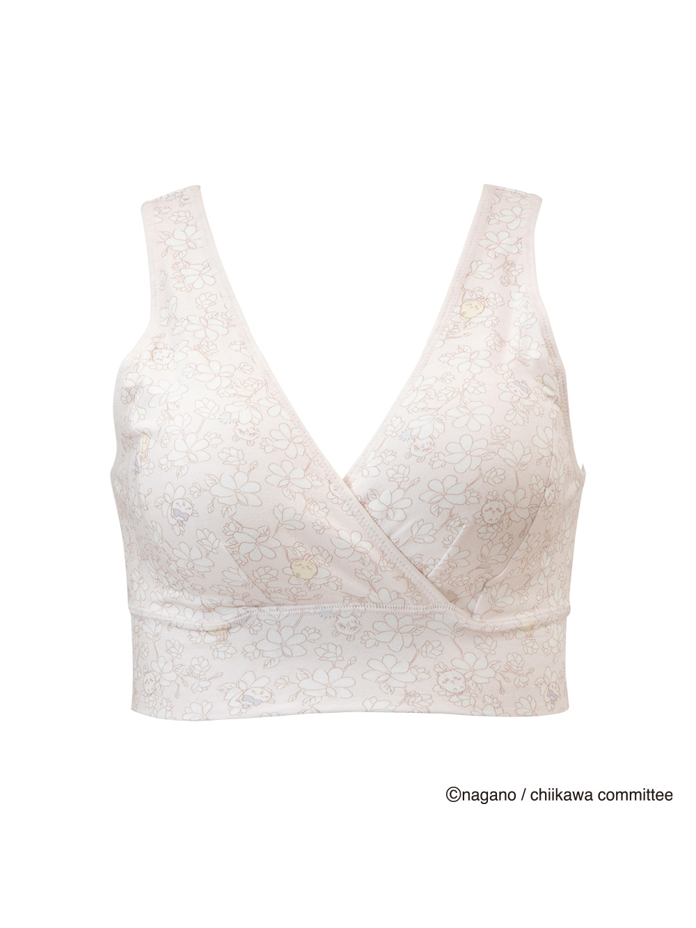 授乳ブラ・マタニティブラ（マタニティインナー・産後用品）|【アニメちいかわ】カシュクールブラショーツセット【出産後も長く使える】|ピンク