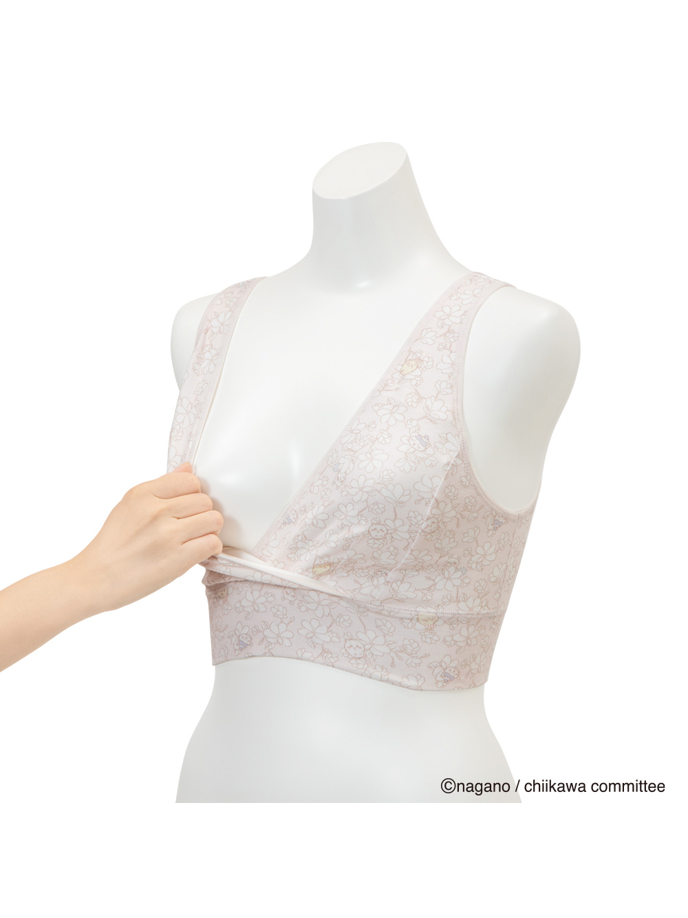授乳ブラ・マタニティブラ（マタニティインナー・産後用品）|【アニメちいかわ】カシュクールブラショーツセット【出産後も長く使える】