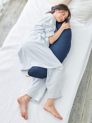 抱き枕・授乳クッション|【日本製】モスリンガーゼ マルチクッション 抱き枕 授乳クッション|エッセネイビー