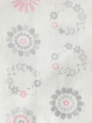 抱き枕・授乳クッション|【日本製】モスリンガーゼ マルチクッション 洗い替えカバー|リースフラワーピンク