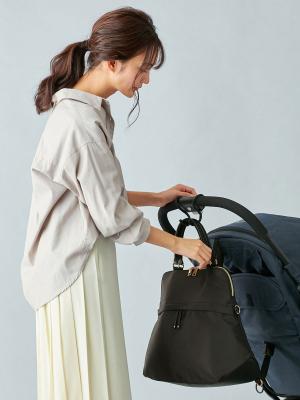 マザーズバッグ・ママバッグ|ANGELIEBEオリジナル 【軽量・防水加工】マザーズ3WAYリュック（おむつ替えシート付）|ブラック