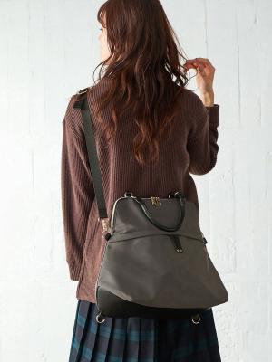 マザーズバッグ・ママバッグ|ANGELIEBEオリジナル 【軽量・防水加工】マザーズ3WAYリュック（おむつ替えシート付）|グレー