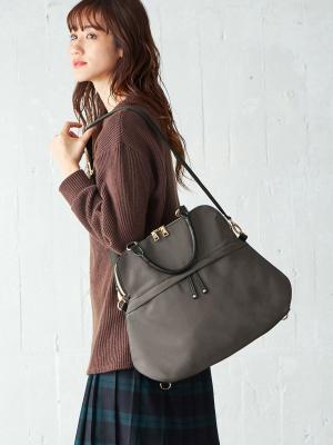 マザーズバッグ・ママバッグ|ANGELIEBEオリジナル 【軽量・防水加工】マザーズ3WAYリュック（おむつ替えシート付）|グレー