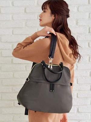 マザーズバッグ・ママバッグ|ANGELIEBEオリジナル 【軽量・防水加工】マザーズ3WAYリュック（おむつ替えシート付）|グレー