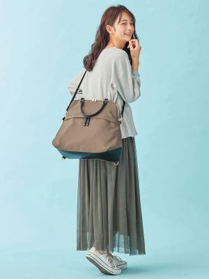 マザーズバッグ・ママバッグ|ANGELIEBEオリジナル 【軽量・防水加工】マザーズ3WAYリュック（おむつ替えシート付）|ブラウン