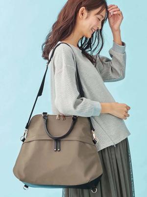 マザーズバッグ・ママバッグ|ANGELIEBEオリジナル 【軽量・防水加工】マザーズ3WAYリュック（おむつ替えシート付）|ブラウン