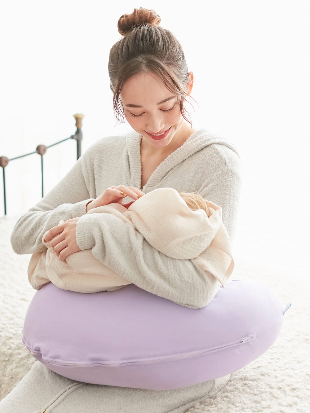 日本製 オーガニック 和晒しダブルガーゼ マルチクッション 抱き枕 授乳クッション マタニティウェア 授乳服通販 エンジェリーベ 公式