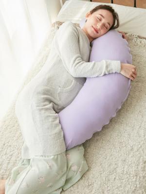 抱き枕・授乳クッション|【日本製】オーガニック　和晒しダブルガーゼ　マルチクッション（抱き枕・授乳クッション）|ラベンダー