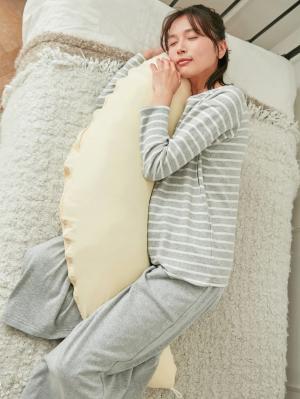 妊婦用 抱き枕・授乳クッション|【日本製】洗い替えカバー　オーガニック　和晒しダブルガーゼ　マルチクッション（抱き枕・授乳クッション）