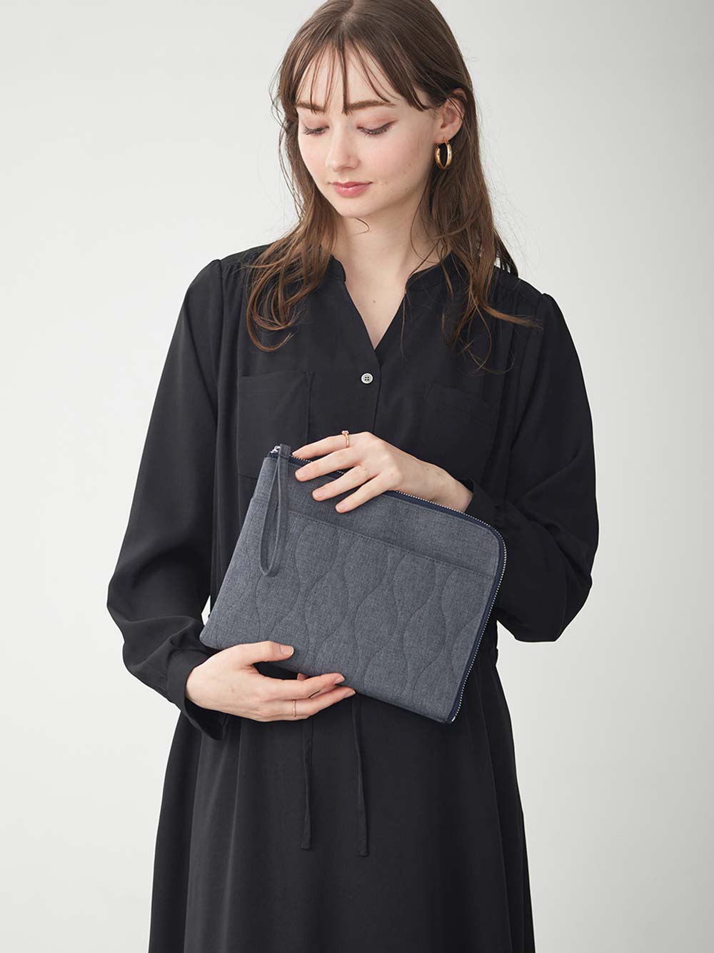 母子手帳ケース|スリムで軽いペアレンツ母子手帳ケース|チャコールグレー