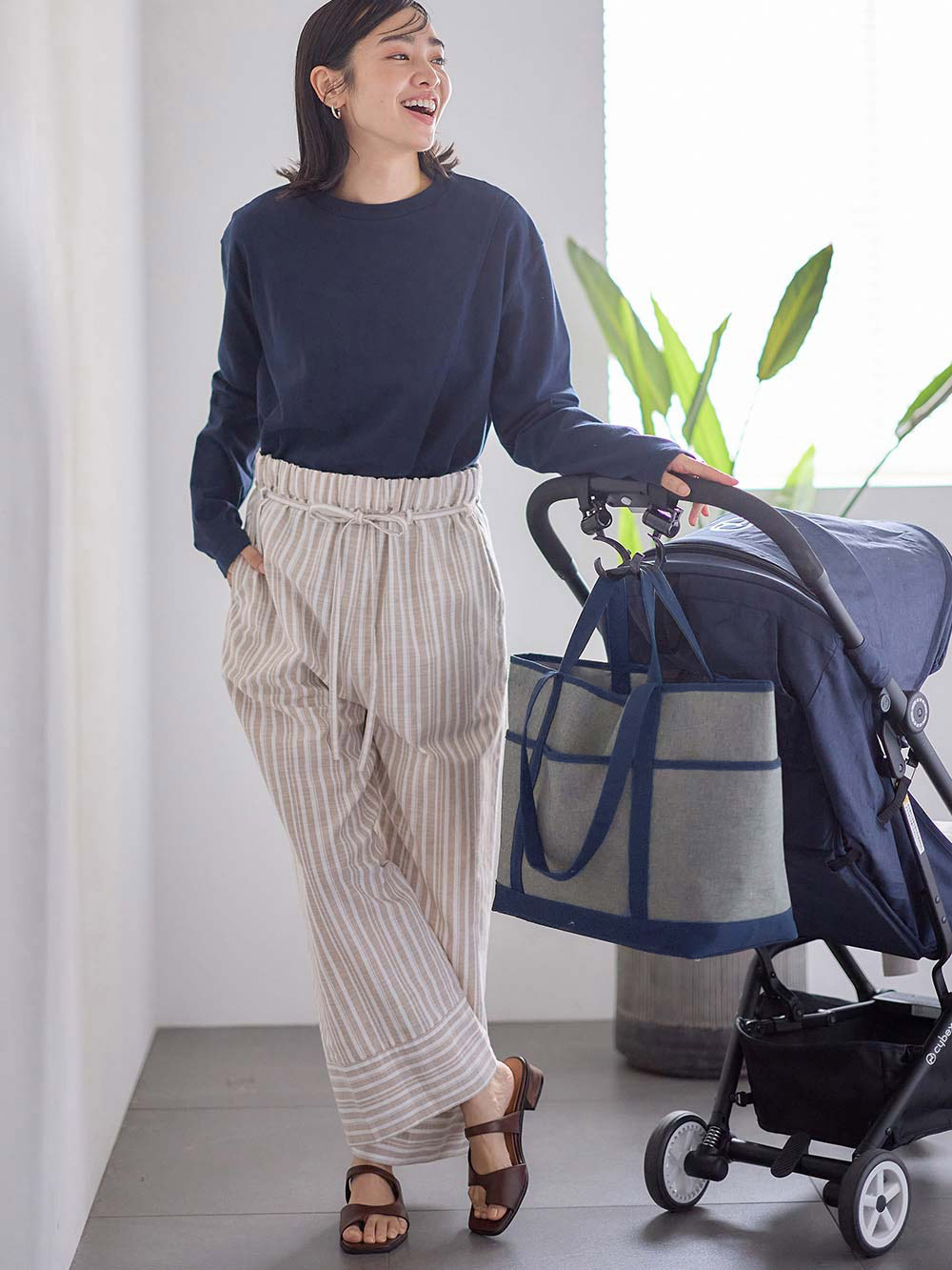 マザーズバッグ・ママバッグ|【マザーズバッグ】ママバッグ　軽量・撥水 3way　ペアレンツトートバッグ|チャコールグレー