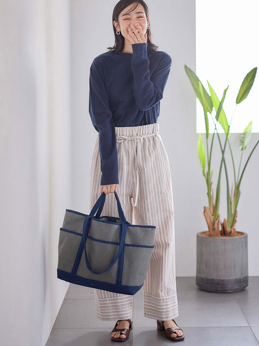 マザーズバッグ・ママバッグ|【マザーズバッグ】ママバッグ　軽量・撥水 3way　ペアレンツトートバッグ|チャコールグレー