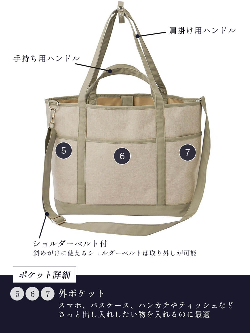 マザーズバッグ・ママバッグ|【マザーズバッグ】ママバッグ　軽量・撥水 3way　ペアレンツトートバッグ