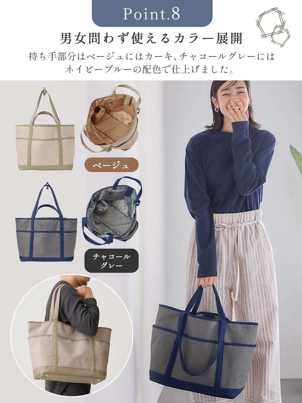 マザーズバッグ・ママバッグ|【マザーズバッグ】ママバッグ　軽量・撥水 3way　ペアレンツトートバッグ