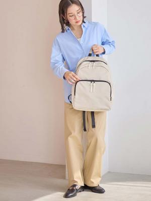 マザーズバッグ・ママバッグ|インフルエンサーコラボ　16ポケット軽量多機能マザーズリュック Healthknit Product|ベージュ