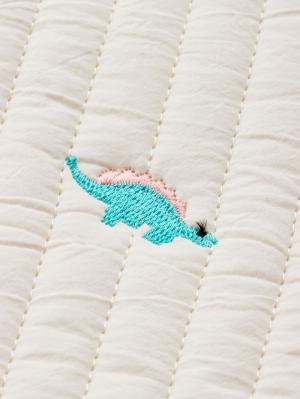 母子手帳ケース|【MAMMY LUNA】イブル　ヌビキルト　マルチケース　母子手帳ケース|ブルー（恐竜）