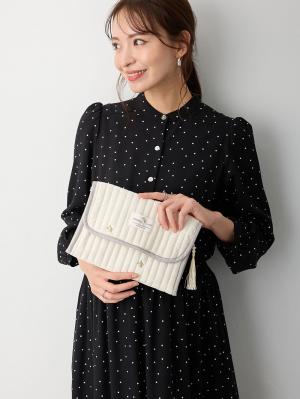 母子手帳ケース|【MAMMY LUNA】イブル　ヌビキルト　マルチケース　母子手帳ケース|オリーブ