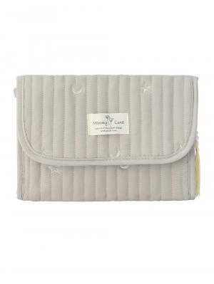 母子手帳ケース|【MAMMY LUNA】イブル　ヌビキルト　マルチケース　母子手帳ケース|グレー