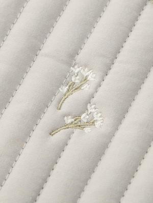 母子手帳ケース|【MAMMY LUNA】イブル　ヌビキルト　マルチケース　母子手帳ケース|グレー（カスミ草）