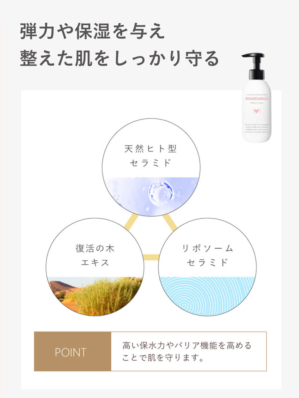 妊娠線クリーム|mamanic ママニック マタニティクリーム